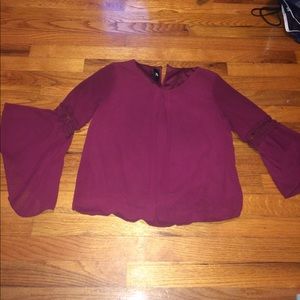 burgundy blouse