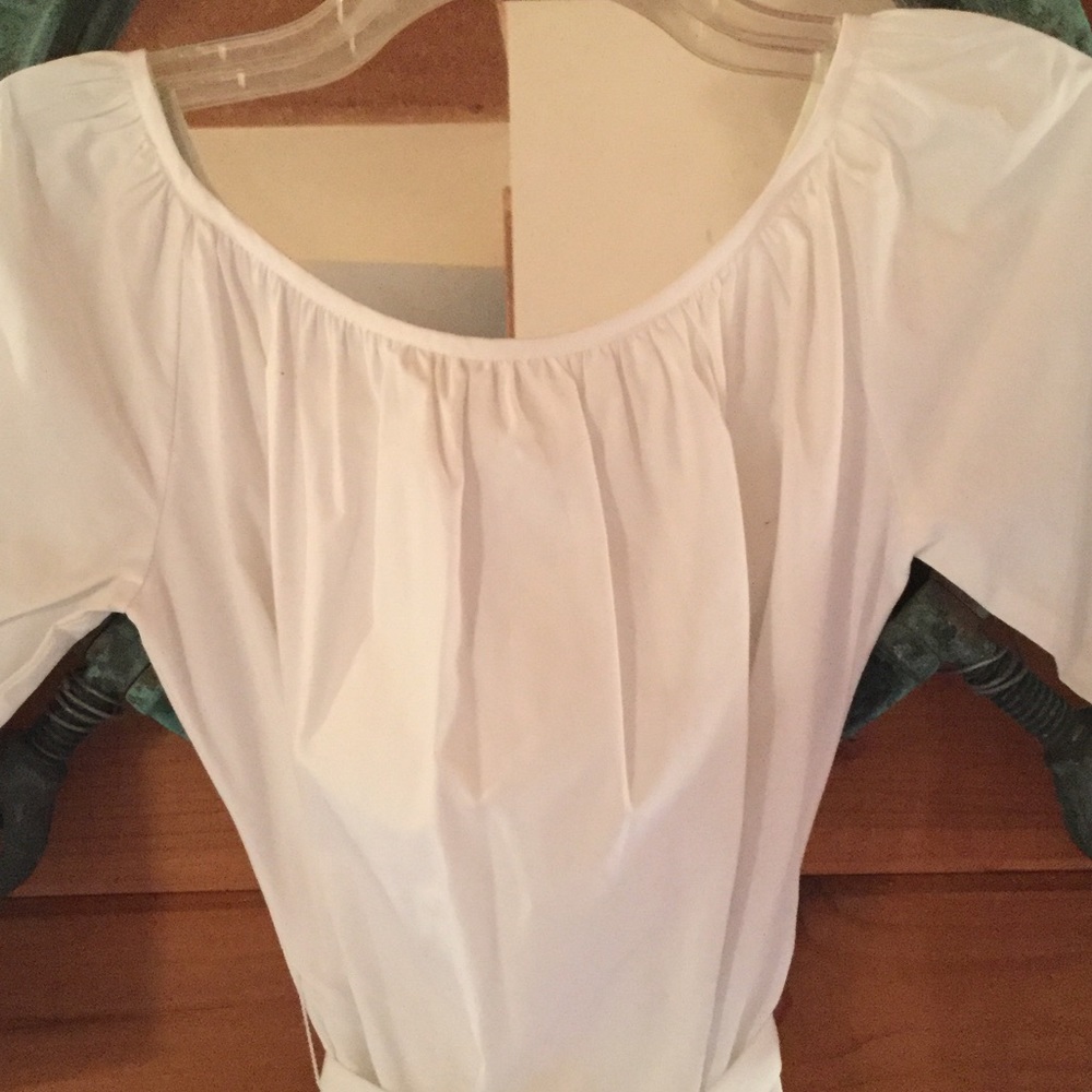 Debra Rodman white crisp mini dress