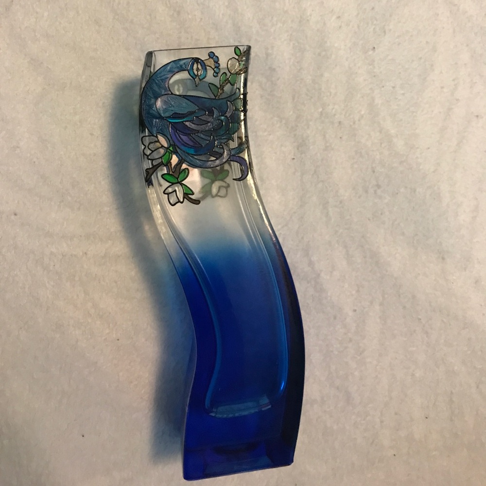 Peacock vase