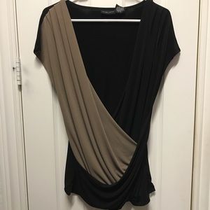 New York & Co Size XL black & brown top