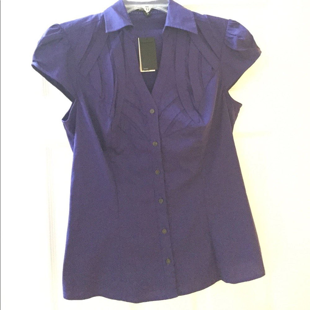 Essential Stretch short sleeve button down NWT