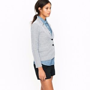 JCrew Seersucker Schoolboy Blazer