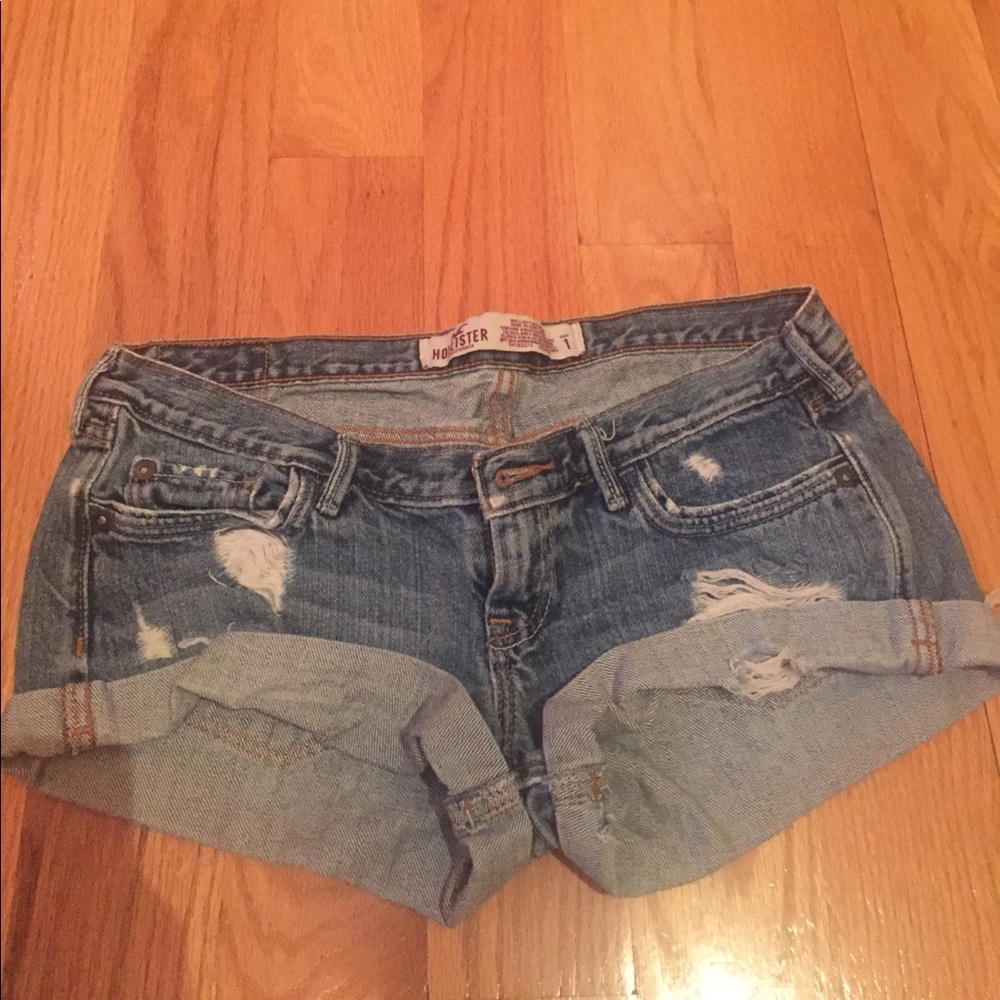 Hollister Ripped Jean Shorts