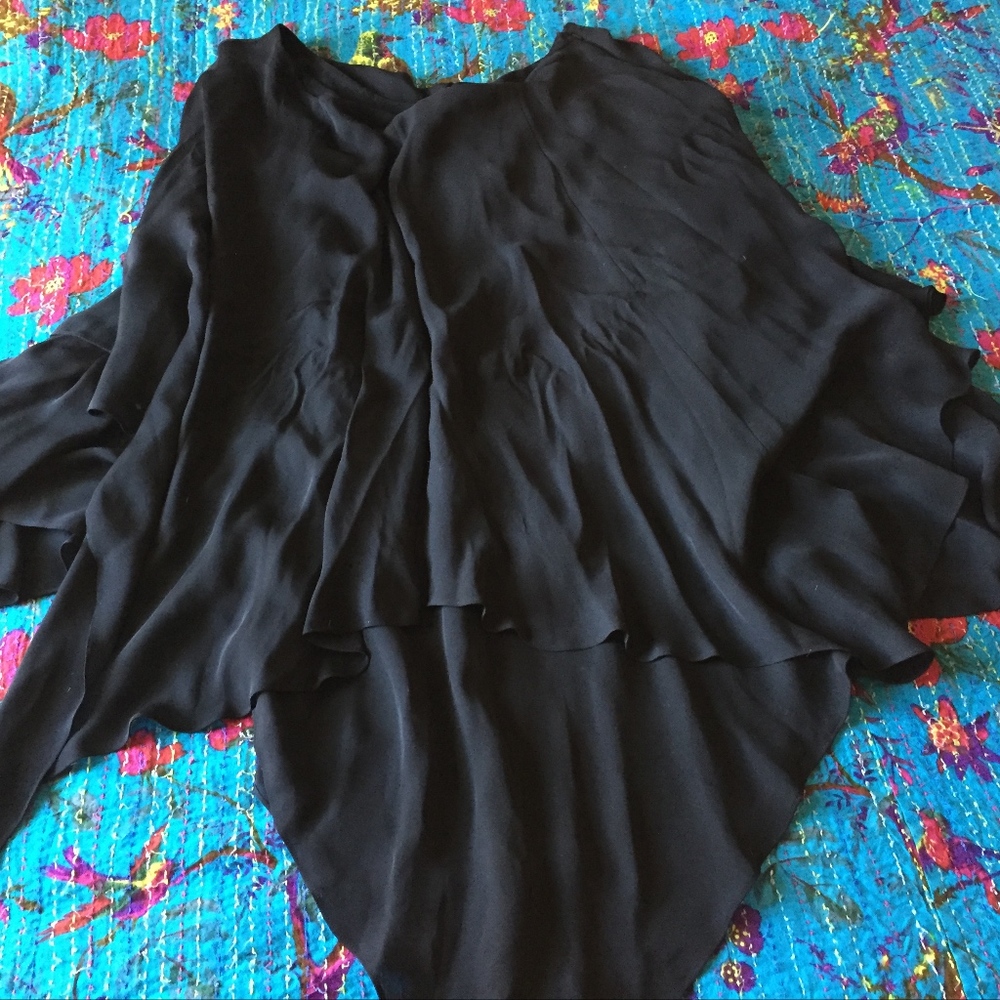 Ralph Lauren 100% Silk Asymmetrical Hem Skirt