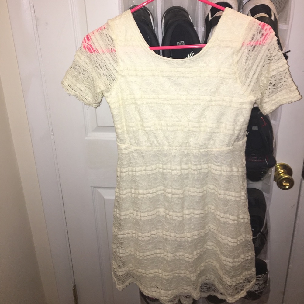Cream Lace Dress