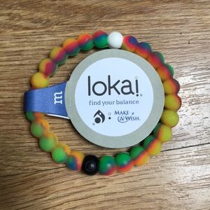 Lokai rainbow rubber bracelet