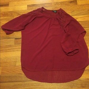 Rue21 burgundy blouse