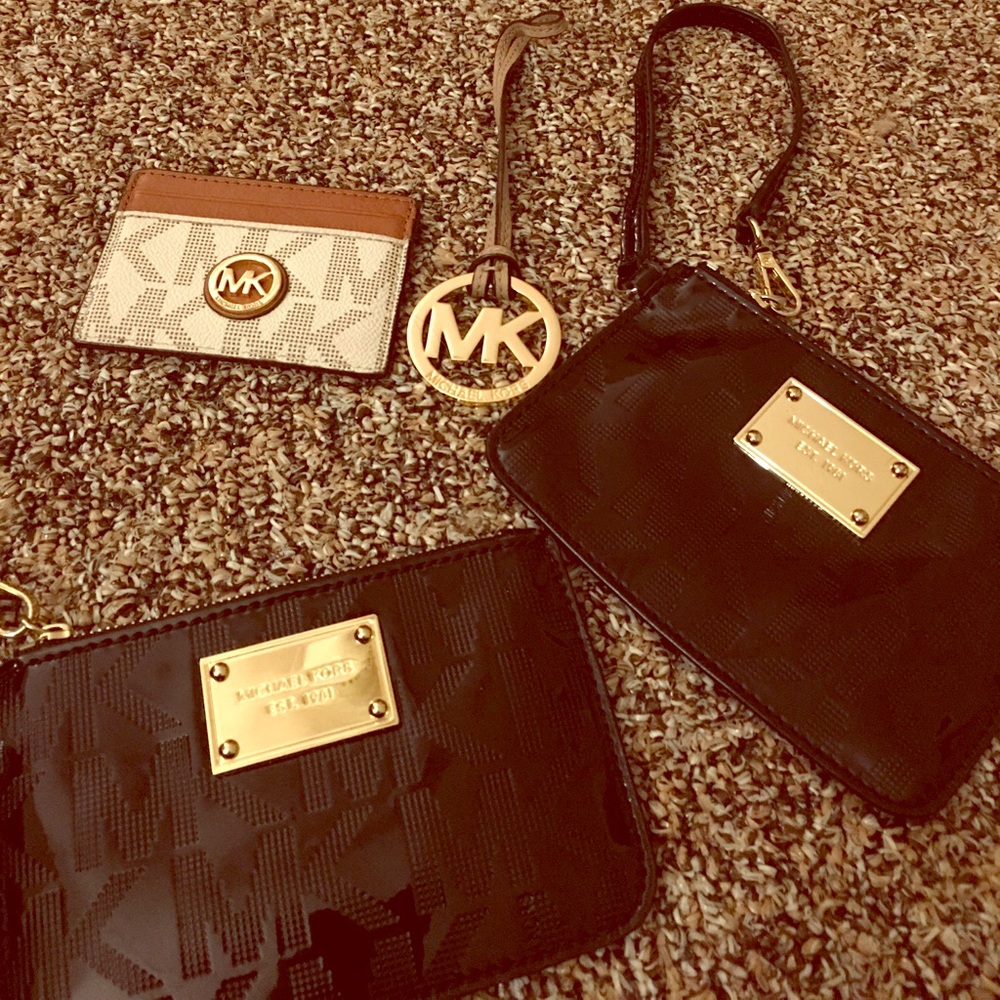 3 mk 2 wristlets and credit card holder