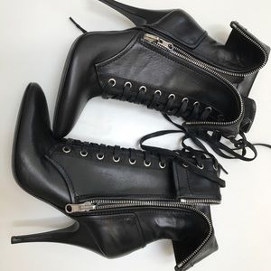 Rare Balmain Lace up Ankle Boots In New Condition