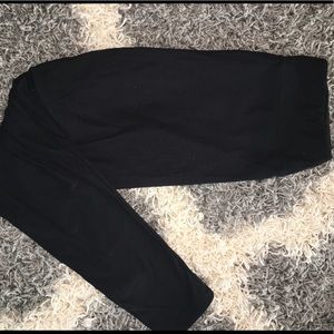 OS solid black leggings