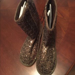 Sequin short boots