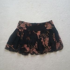 Floral mini skirt