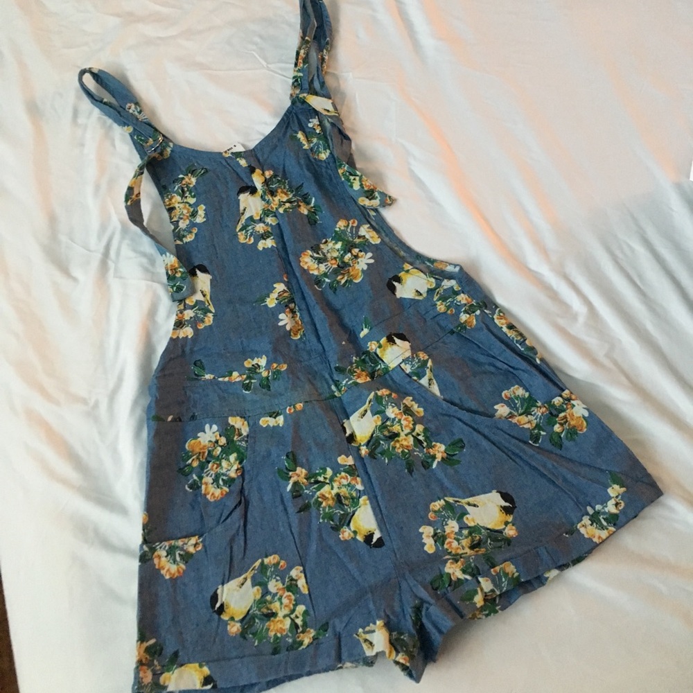 LF chambray print overalls! Soooo cute!