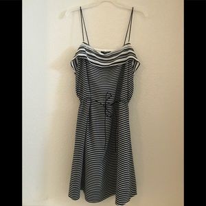 MADEWELL! Blue and white striped dress