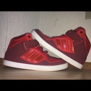 Adidas Hard Court Hi J (Red) (Men's 9)