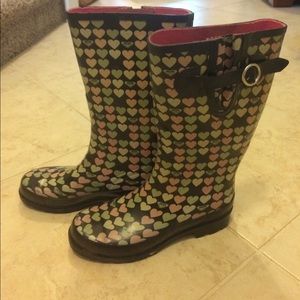 Roxy rain boots size 8