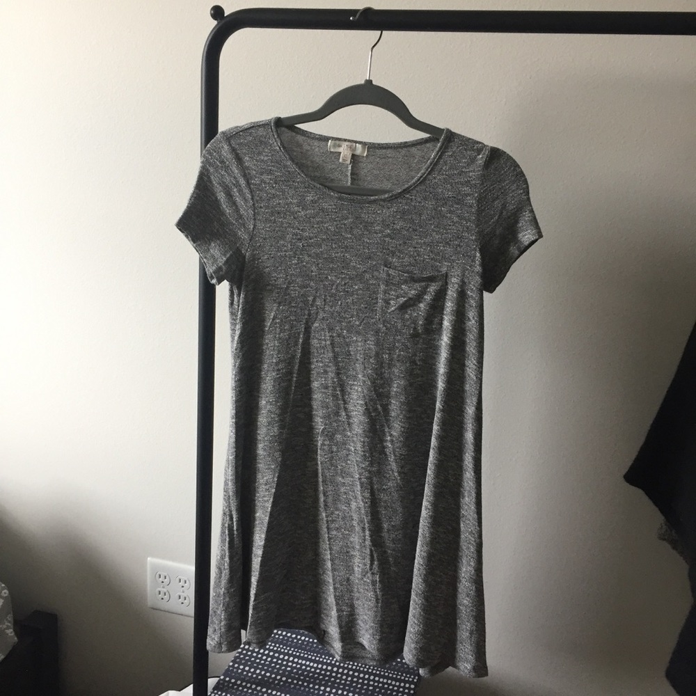 Heather Gray T-Shirt Dress