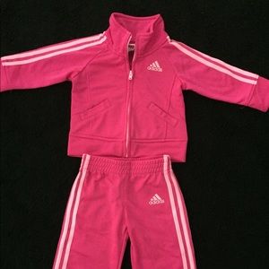 Adidas Tracksuit Pink Size 6 months