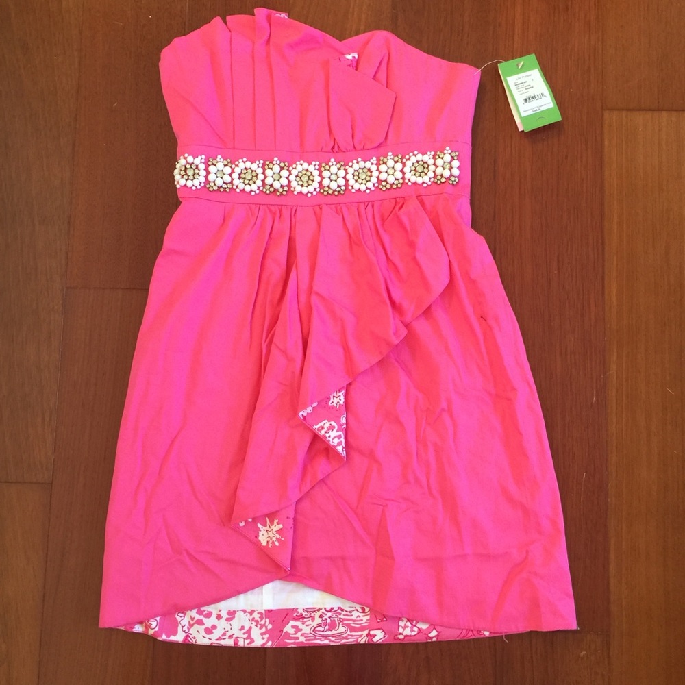 NWT Lilly Pulitzer Crystal Strapless Party Dress
