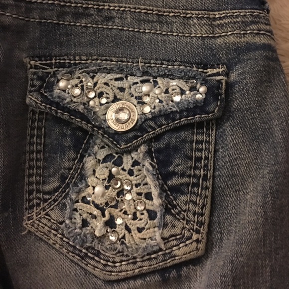 Adorable WALLFLOWER SKINNY jeans - size 0 stretch - Picture 6 of 6