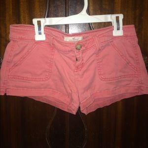 pink hollister shorts