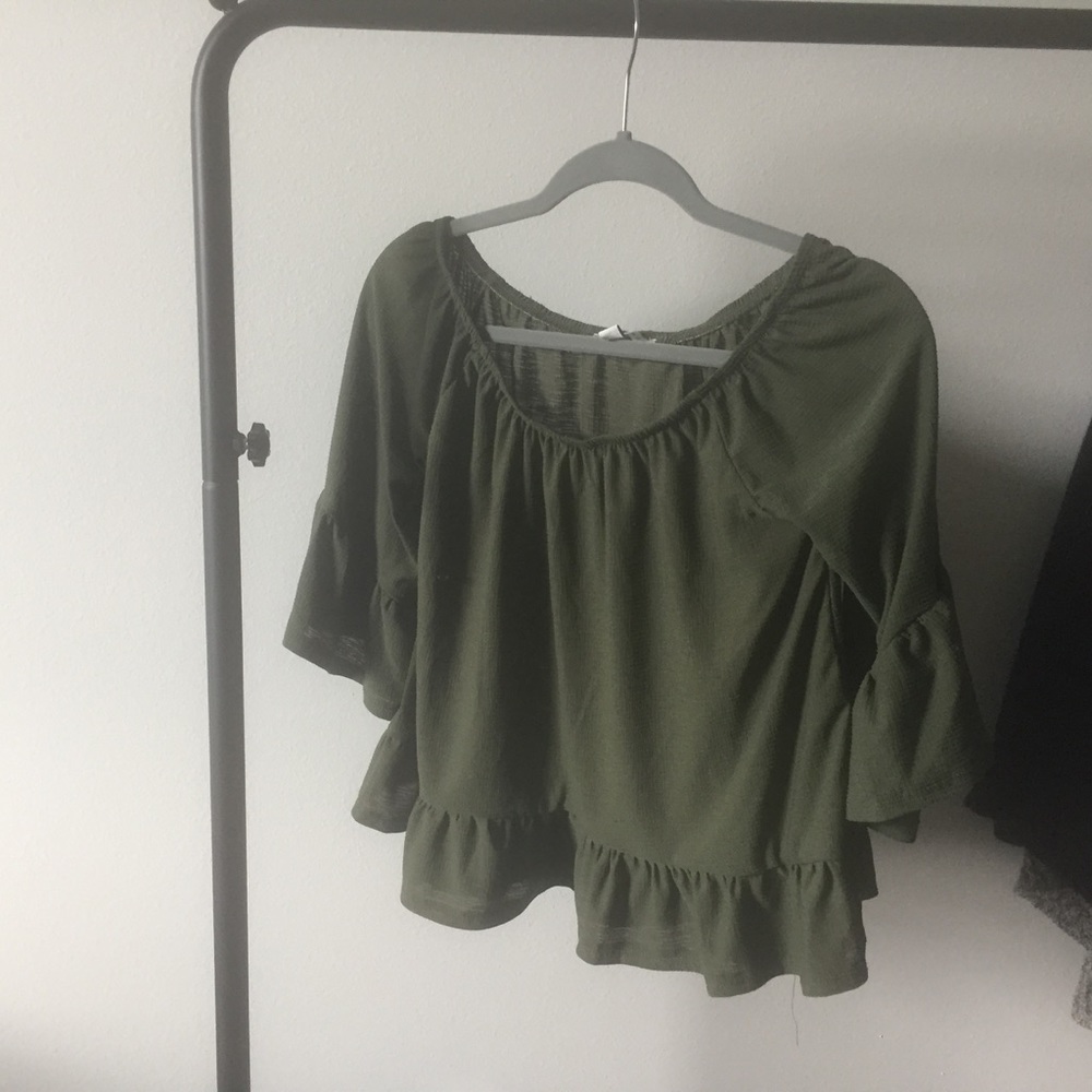 Off The Shoulder Peplum Top