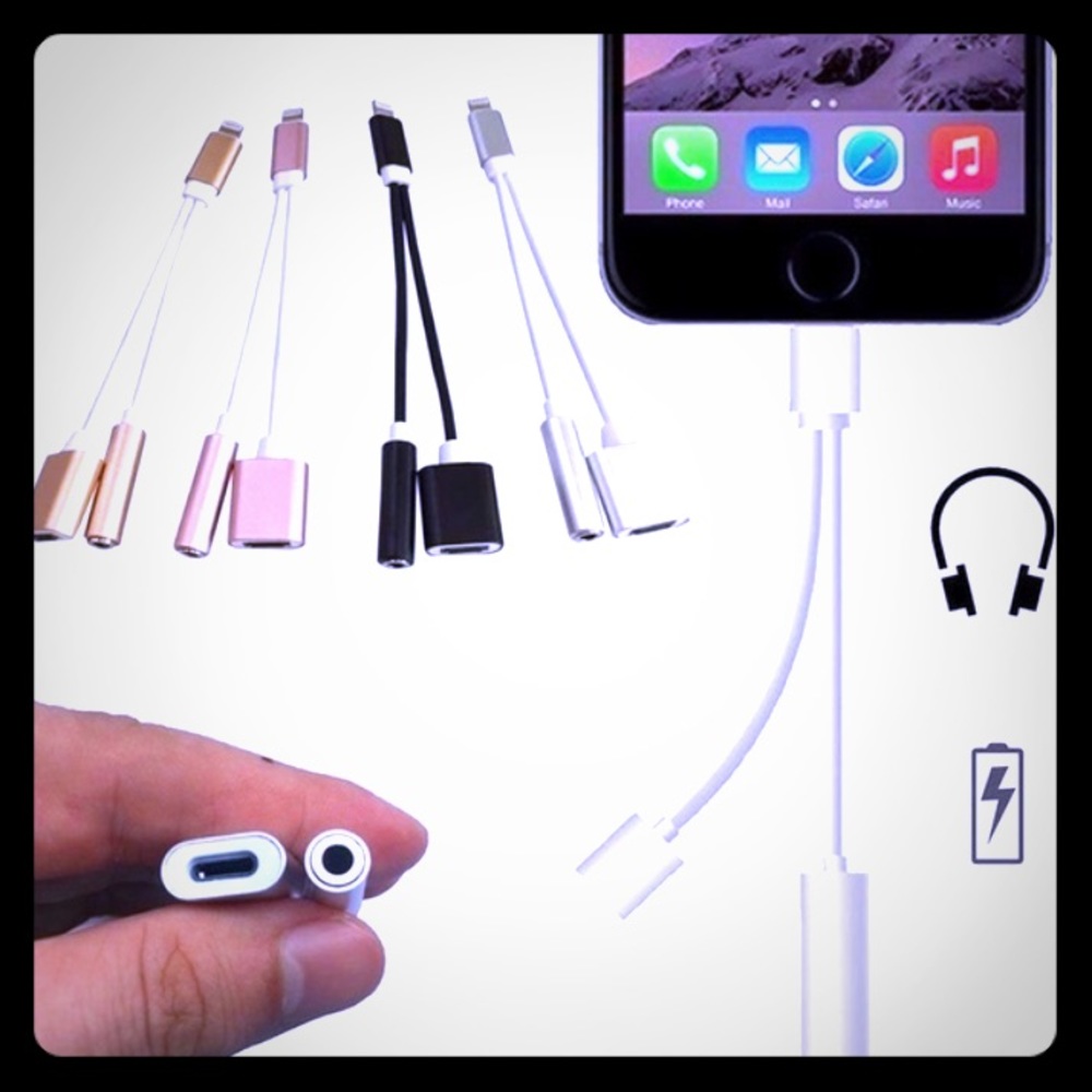 2 in 1 earphones and charger
