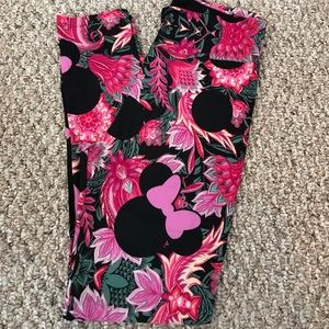 Lularoe Pink Minnie Leggings