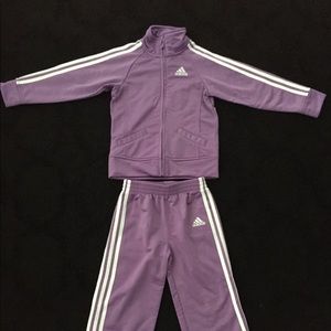 Adidas Purple Tracksuit Size 24 months