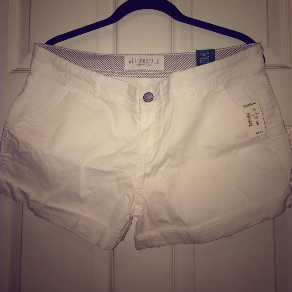 Aeropostale Woman White Shorts size 12 Midi