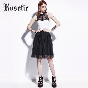 👻Halloween Gothic Dress Chiffon Mesh Black A-Line