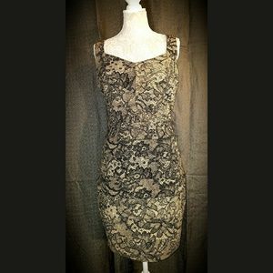 Torrid Lace Print Bodycon Sleeveless Dress