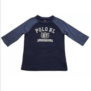 Polo Ralph Lauren Boys Blue Logo Top Size 6