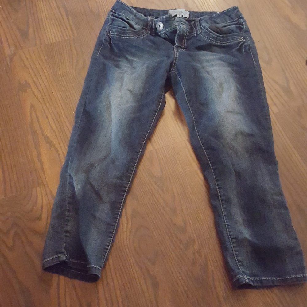 Jean capri pants