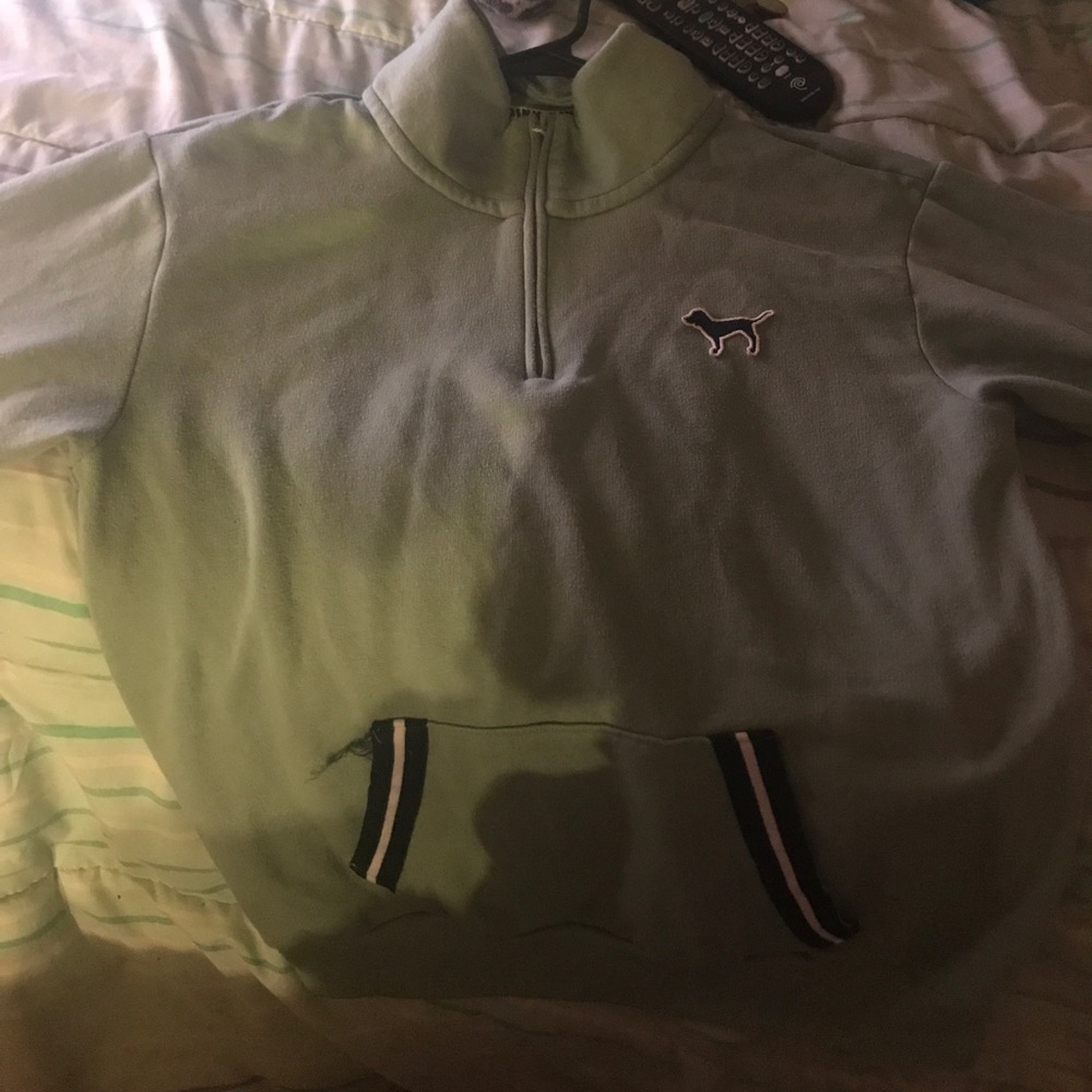 Victoria's Secret PINK varsity half zip sweater