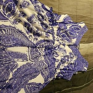 Jessica London Size 12 Blue/White Dress