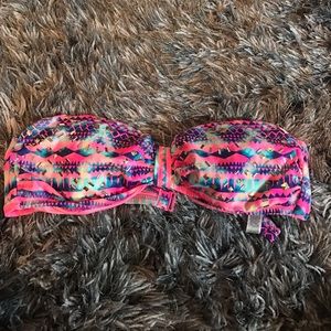 Vs pink strapless top