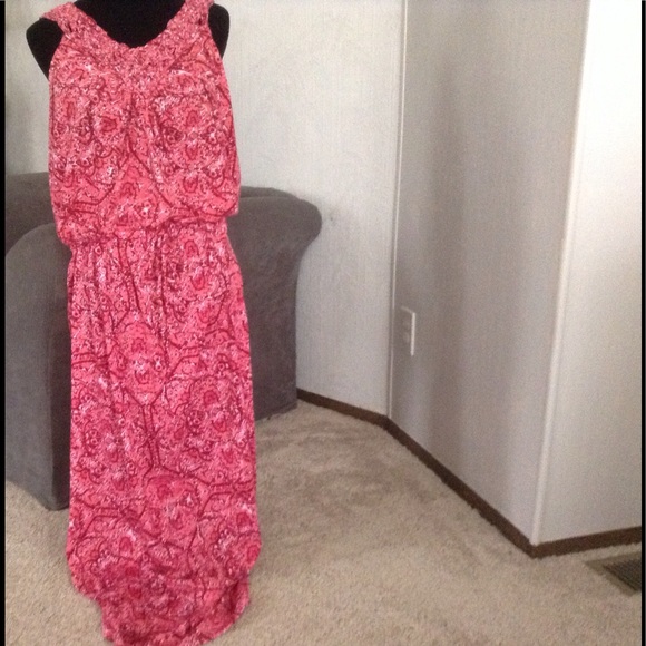 FADED GLORY Dresses & Skirts - CORAL Print Maxi FADED GLORY Dresses & Skirts - CORAL Print Maxi