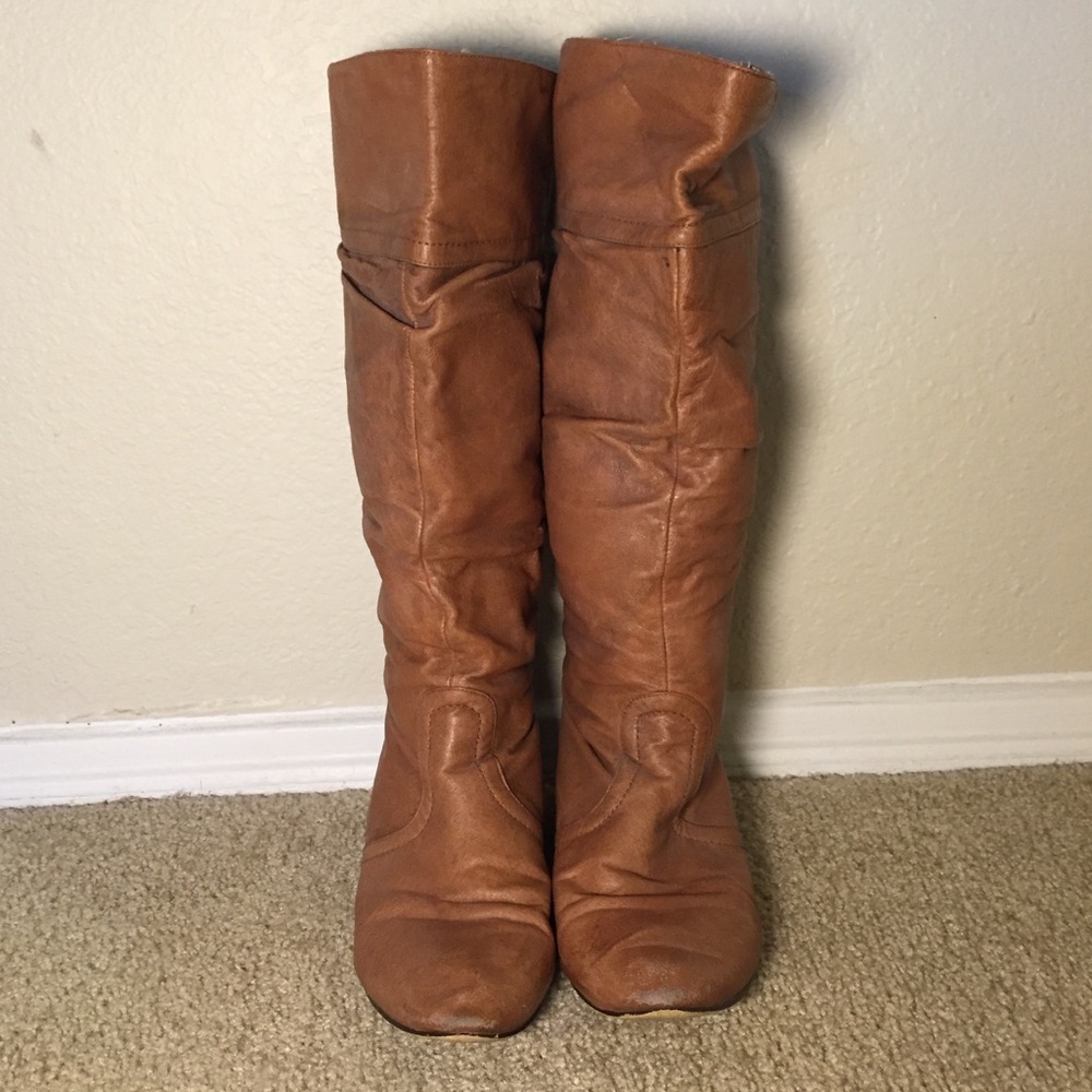 Steve Madden Cognac Riding Boots
