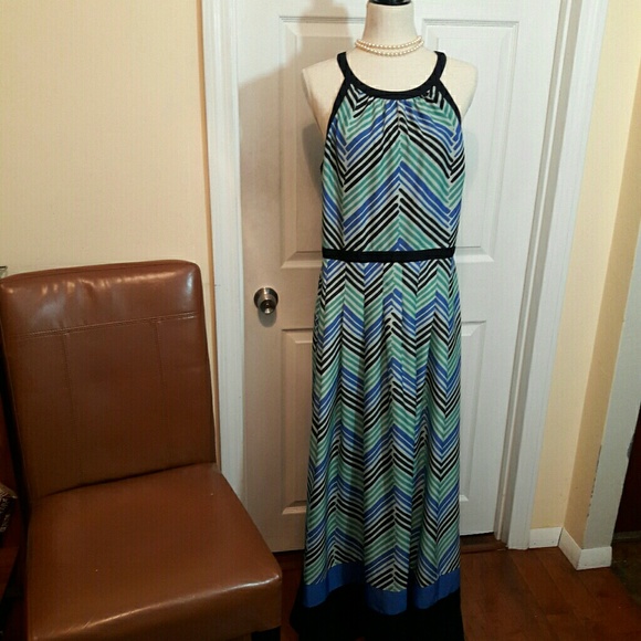 12 Pm By Mon Ami Dresses & Skirts - Ann Taylor Multicolor Print Maxi Dress