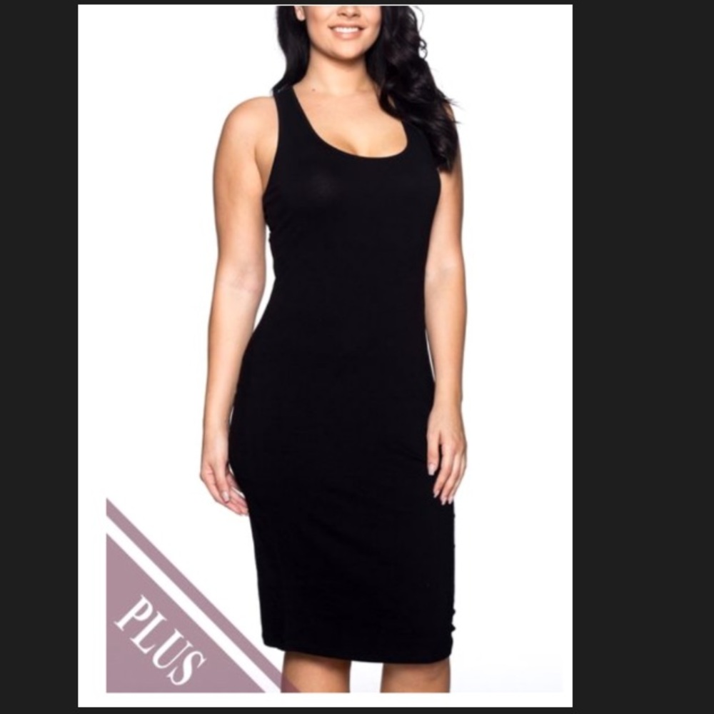 Blk Plus Size Razor Back Dreaa