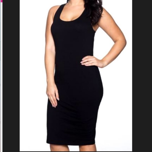 Blk Plus Size Razor Back Dreaa - Picture 3 of 4