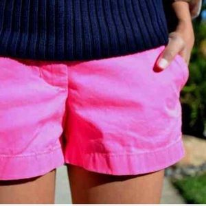 J. Crew 3" Hot Pink Chino Shorts