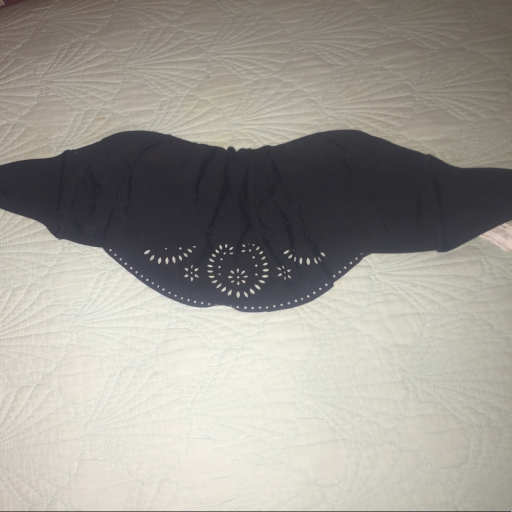 simple black bikini top