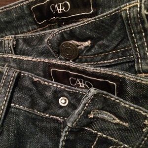2 pairs of size 4 Cato blue jeans!