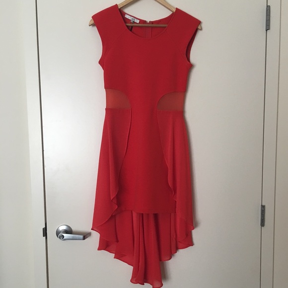 Amazing bodycon with flowy overlay, gorgeous! - Picture 2 of 7