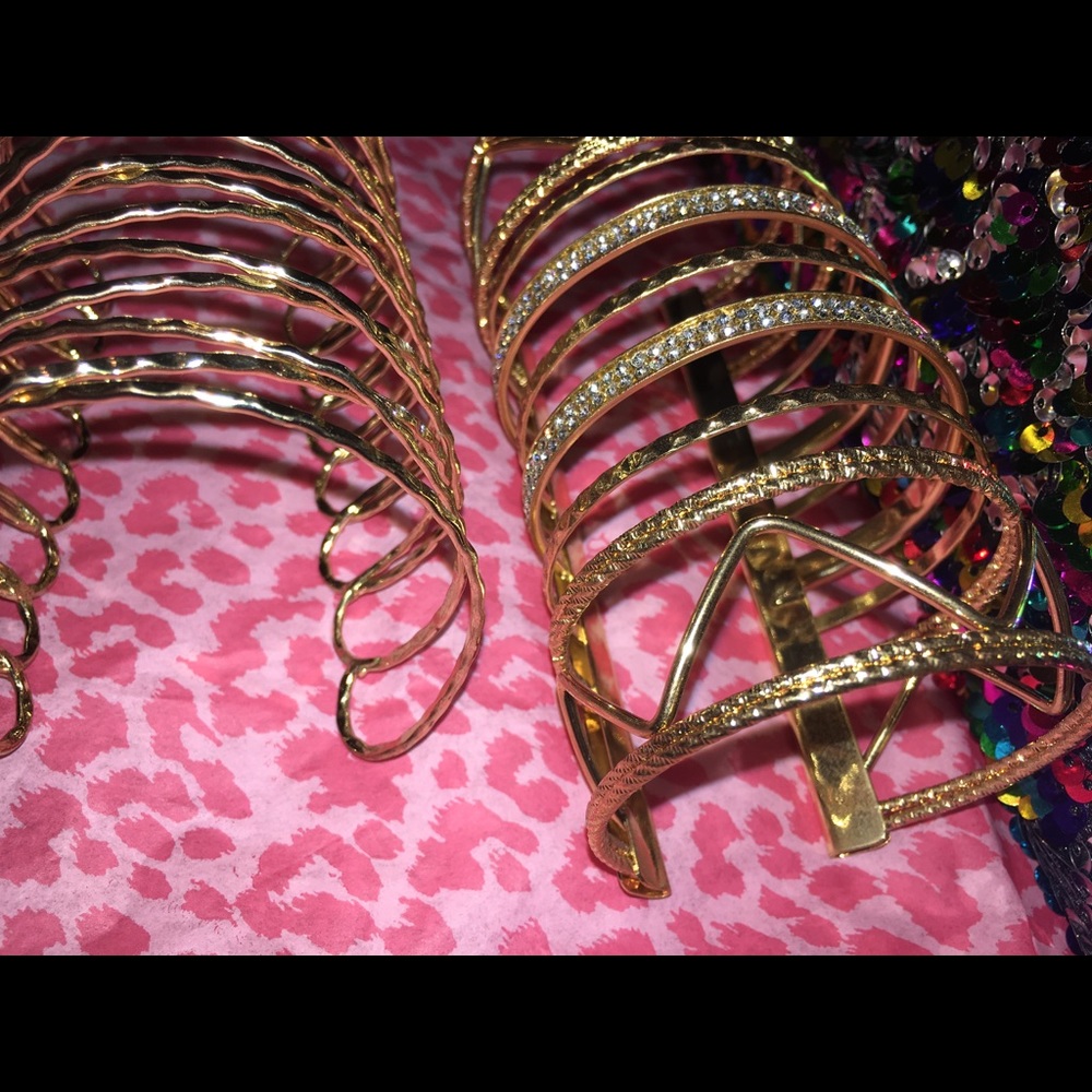 Gold And silver bracelets