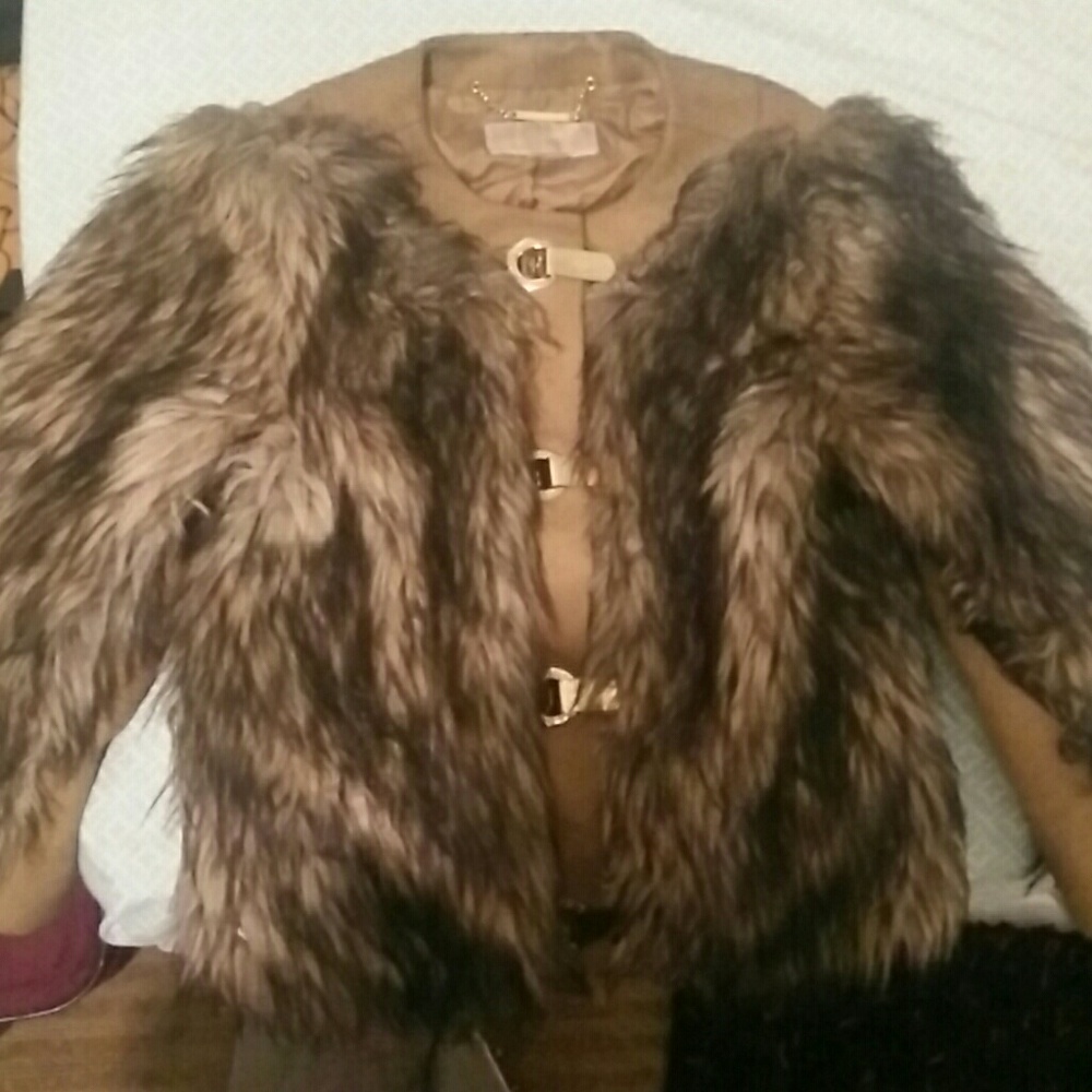 Michael Kors size XS faux fur jacket, NWOT