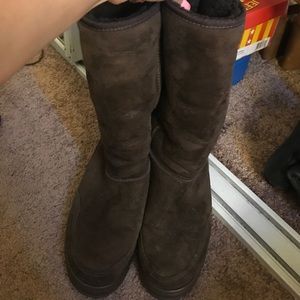 Dark brown tall ugg boots