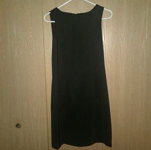 Black fitted cocktail dress